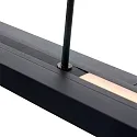 Steinhauer Steinhauer Pendant luminaire ZELENA LED, adjustable, 4 flames, black