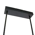 Steinhauer Steinhauer Pendant luminaire ZELENA LED, adjustable, 4 flames, black