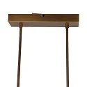 Steinhauer Steinhauer Pendant luminaire ZELENA LED, 3 flames, L:150cm, bronze