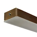 Steinhauer Steinhauer Pendant luminaire ZELENA LED, 3 flames, L:150cm, bronze