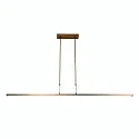 Steinhauer Steinhauer Pendant luminaire ZELENA LED, 3 flames, L:150cm, bronze
