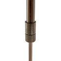 Steinhauer Steinhauer Pendant luminaire ZELENA LED, 3 flames, L:150cm, bronze