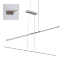 Steinhauer Pendant luminaire ZELENA LED, 3 flames, L:150cm, bronze