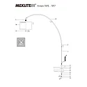 Mexlite Mexlite Floor lamp SOLVA, 1 flame, black lamp head, black