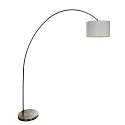 Mexlite Mexlite Floor lamp SOLVA, 1 flame, white lamp head, steel