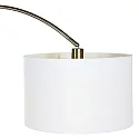 Mexlite Mexlite Floor lamp SOLVA, 1 flame, white lamp head, steel