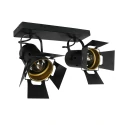 Mexlite Mexlite Spot CARRÉ, 2 flames, studio spotlight, black