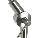 Steinhauer floor lamp PRESTIGE CHIC cylindrical, with switch, with shade, with jointed arm, with plug E27 IP20, steel brushed 