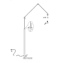 Steinhauer floor lamp PRESTIGE CHIC cylindrical, with switch, with shade, with jointed arm, with plug E27 IP20, steel brushed 