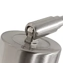 wall luminaire PRESTIGE CHIC cylindrical, with switch, with shade, with jointed arm, with plug E27 IP20, steel brushed dimmable