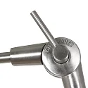 wall luminaire PRESTIGE CHIC cylindrical, with switch, with shade, with jointed arm, with plug E27 IP20, steel brushed dimmable