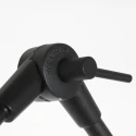 Steinhauer floor lamp PRESTIGE CHIC cylindrical, with switch, with shade, with jointed arm E27 IP20, black matt 