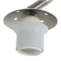Steinhauer floor lamp SPARKLED LIGHT cylindrical, with switch, with shade, with plug, adjustable E27 IP20, steel brushed 