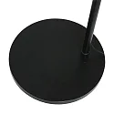 floor lamp SPARKLED LIGHT cylindrical, with switch, with shade, with plug, adjustable E27 IP20, black matt dimmable