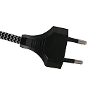 Steinhauer wall luminaire ELEGANT CLASSY with switch, with shade, with strain relief, with plug, adjustable E27 IP20, steel brushed 