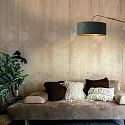 Steinhauer wall luminaire ELEGANT CLASSY with switch, with shade, with strain relief, with plug, adjustable E27 IP20, black matt 
