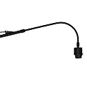 Steinhauer wall luminaire ELEGANT CLASSY with switch, with shade, with strain relief, with plug, adjustable E27 IP20, black matt 