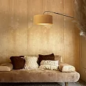Steinhauer wall luminaire ELEGANT CLASSY with switch, with shade, with strain relief, with plug, adjustable E27 IP20, black matt 