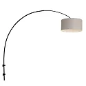 Steinhauer wall luminaire SPARKLED LIGHT cylindrical, with shade, adjustable E27 IP20, black matt 