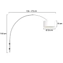 Steinhauer wall luminaire SPARKLED LIGHT cylindrical, with shade, adjustable E27 IP20, steel brushed 