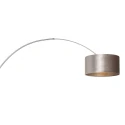 Steinhauer wall luminaire SPARKLED LIGHT cylindrical, with shade, adjustable E27 IP20, steel brushed 