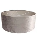 Steinhauer pendant luminaire SPARKLED LIGHT cylindrical, with shade E27 IP20, steel brushed dimmable