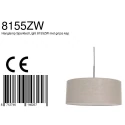 Steinhauer pendant luminaire SPARKLED LIGHT cylindrical, with shade E27 IP20, black matt dimmable