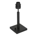 Steinhauer table lamp STANG up, short, with switch, with shade, with plug E27 IP20, black matt dimmable
