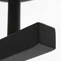 Steinhauer wall luminaire STANG up, cylindrical, with shade E27 IP20, black matt dimmable