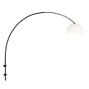 Steinhauer wall luminaire SPARKLED LIGHT half round, with shade, adjustable E27 IP20, black matt 