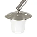 Steinhauer wall luminaire SPARKLED LIGHT half round, adjustable E27 IP20, steel brushed 