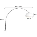 Steinhauer wall luminaire SPARKLED LIGHT half round, adjustable E27 IP20, steel brushed 
