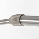 Steinhauer wall luminaire SPARKLED LIGHT half round, adjustable E27 IP20, steel brushed 