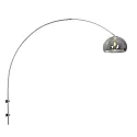Steinhauer wall luminaire SPARKLED LIGHT half round, adjustable E27 IP20, steel brushed 