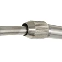 Steinhauer wall luminaire SPARKLED LIGHT half round, adjustable E27 IP20, steel brushed 