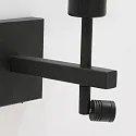 Steinhauer wall luminaire STANG with shade, with LED spot E27 IP20, black matt 