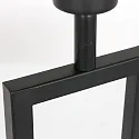 Steinhauer table lamp STANG up, 2-fold, with switch, with shade, with plug E27 IP20, black matt dimmable