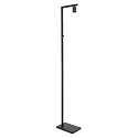 floor lamp STANG down, with switch, with shade, with plug E27 IP20, black matt dimmable