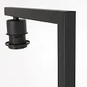 floor lamp STANG down, with switch, with shade, with plug E27 IP20, black matt dimmable