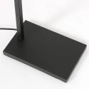 floor lamp STANG down, with switch, with shade, with plug E27 IP20, black matt dimmable