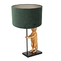 anne light & home table lamp ANIMAUX - SURICATE up, with switch, with shade, with plug E27 IP20, black matt 