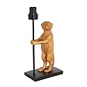 anne light & home table lamp ANIMAUX - SURICATE up, with switch, with shade, with plug E27 IP20, black matt 