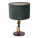 anne light & home table lamp ANIMAUX - OURSES up, with switch, with shade, with plug E27 IP20, black matt 