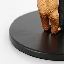 table lamp ANIMAUX - OURSES up, with switch, with shade, with plug E27 IP20, black matt 