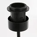 table lamp ANIMAUX - OURSES up, with switch, with shade, with plug E27 IP20, black matt 