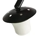 Steinhauer floor lamp SPARKLED LIGHT cylindrical, with switch, with shade, with plug, adjustable E27 IP20, black matt 