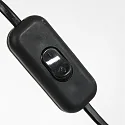 wall luminaire SPARKLED LIGHT cylindrical, with switch, with shade, with plug, adjustable E27 IP20, black matt 