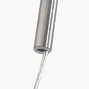 Steinhauer wall luminaire SPARKLED LIGHT cylindrical, with switch, with shade, with plug, adjustable E27 IP20, steel brushed 