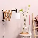 Mexlite Mexlite Wall luminaire DION, 1 flame, beech