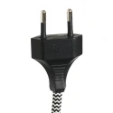 Steinhauer wall luminaire ELEGANT CLASSY with switch, with shade, with strain relief, with plug, adjustable E27 IP20, black matt 